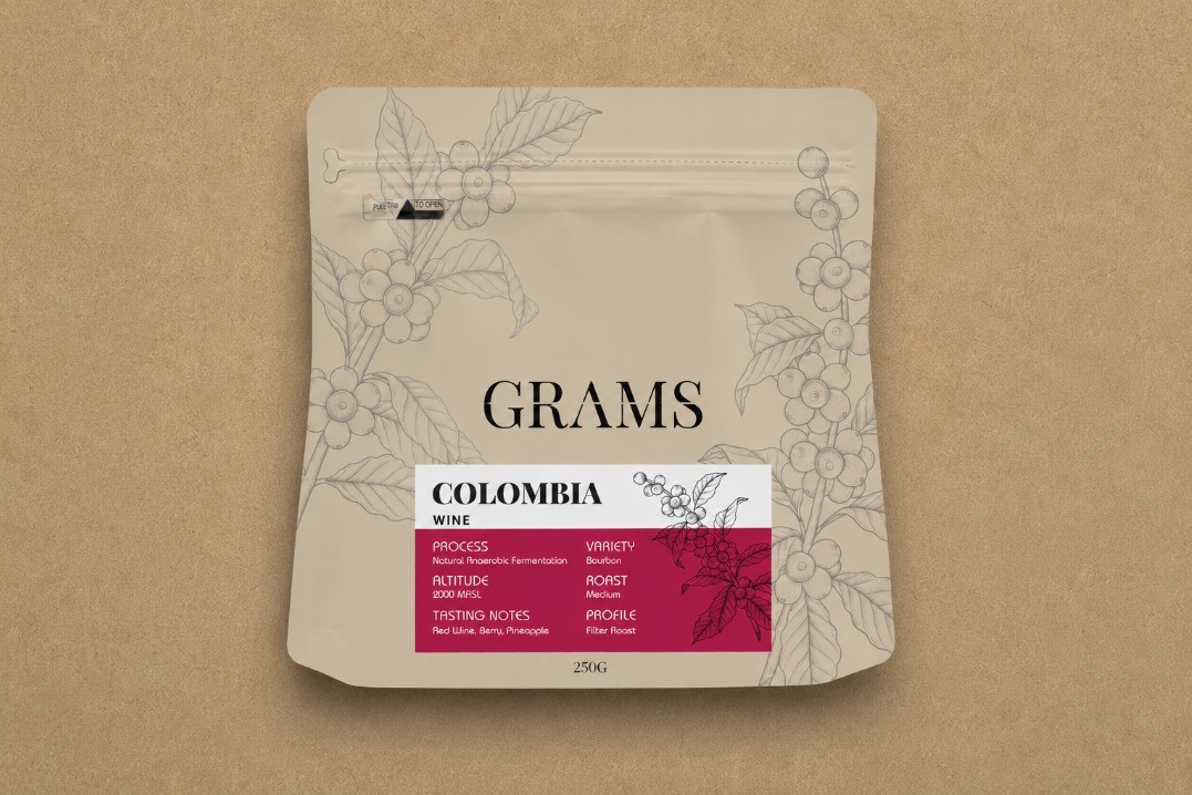 Colombia Wine coffee Beans 250G